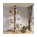 Floor to Ceiling cat Tree - Adjustable Height (95-98in,104.3-108.2in)- with W...